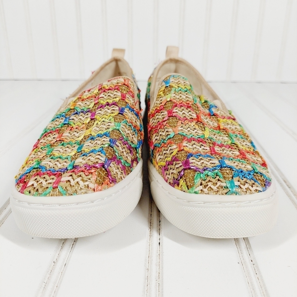 Kelly & Katie Lenna Rainbow Woven Sneakers A 782 - Picture 3 of 14